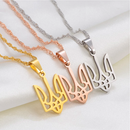 Ukraine Tryzub Pendant Necklace