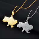 Ukraine Pendant Necklace With Cities