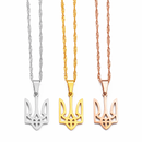 Ukraine Tryzub Pendant Necklace