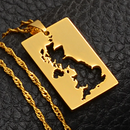 United Kingdom Map Pendant Necklace