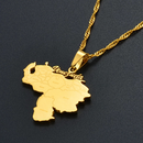 Venezuela Map Pendant Necklace