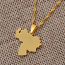 Venezuela Map Pendant Necklace
