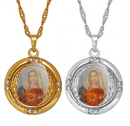 Virgin Mary Christian Pendant Necklace