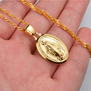 Blessed Virgin Mary Christian Pendant Necklace