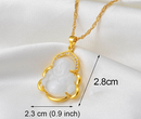 Jade Stone Buddha Necklace