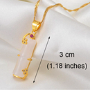 Bamboo Paon Pendant Necklace