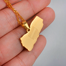 Yemen Map Pendant Necklace