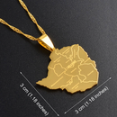 Zimbabwe Map Pendant Necklace